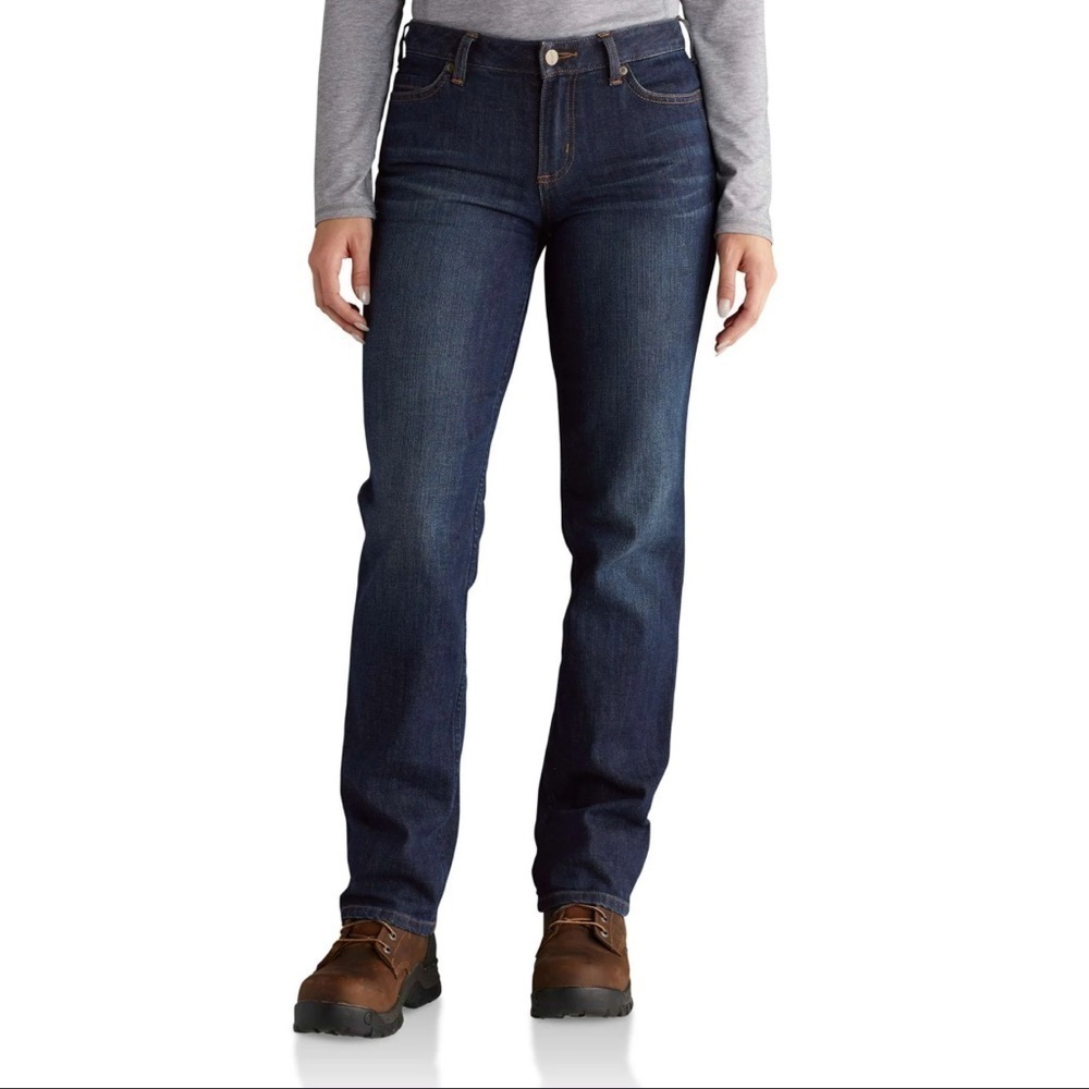 Carhartt Blue Straight Leg Jeans Classic Style